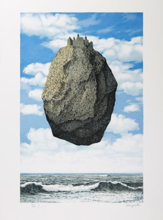 リトグラフ Magritte - Le Château des Pyrénées (The Castle of the Pyrenees)