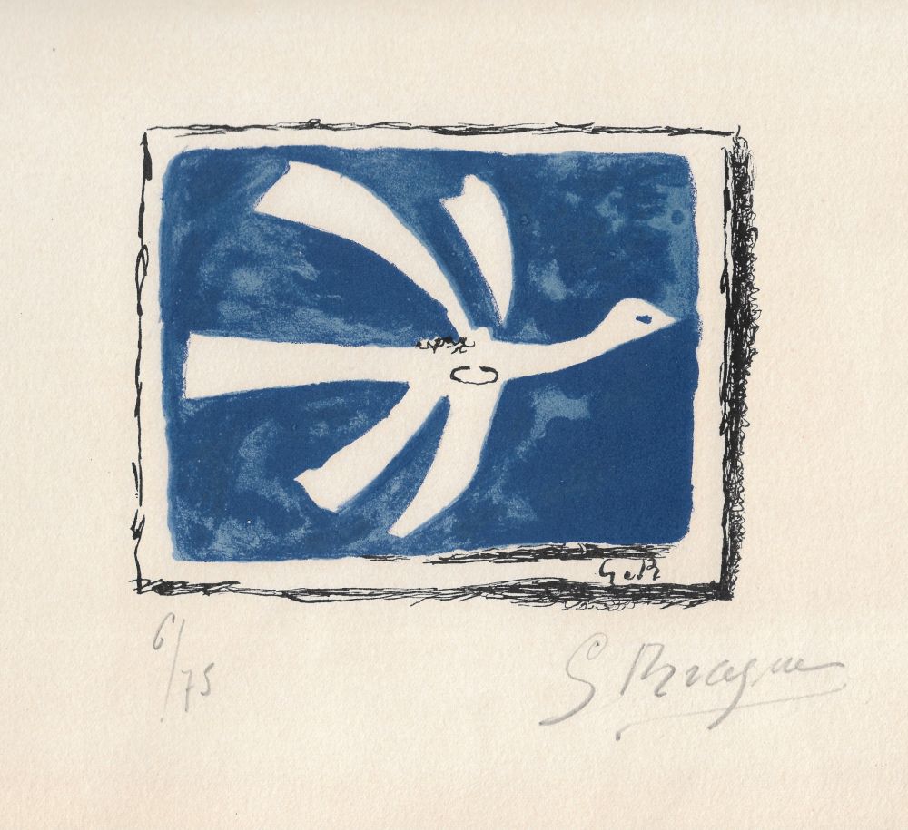 リトグラフ Braque - Le ciel bleu