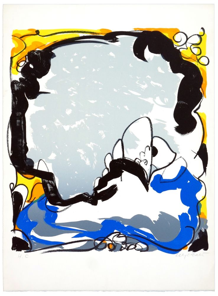 リトグラフ Wyckaert - Le ciel miroir