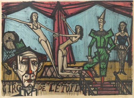 リトグラフ Buffet - Le Cirque de l'Etoile, 1968.