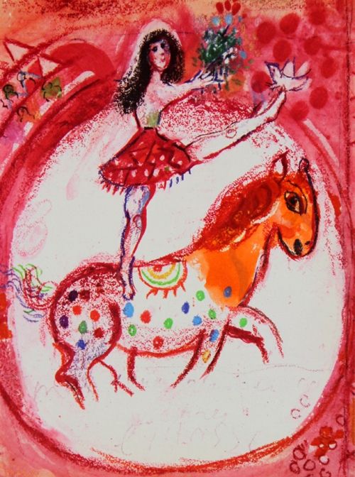 オフセット Chagall - Le Cirque D'Izis L'Ecuyere