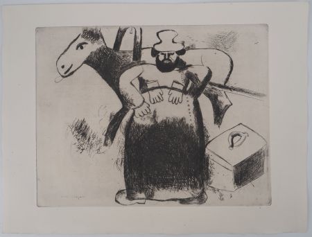 彫版 Chagall - Le cocher (Le cocher Sélifane)
