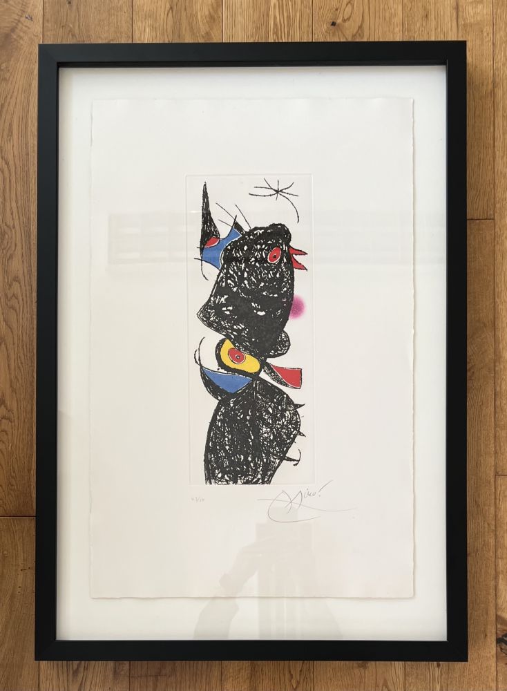 エッチングと　アクチアント Miró -  Le Coq de Bruyere