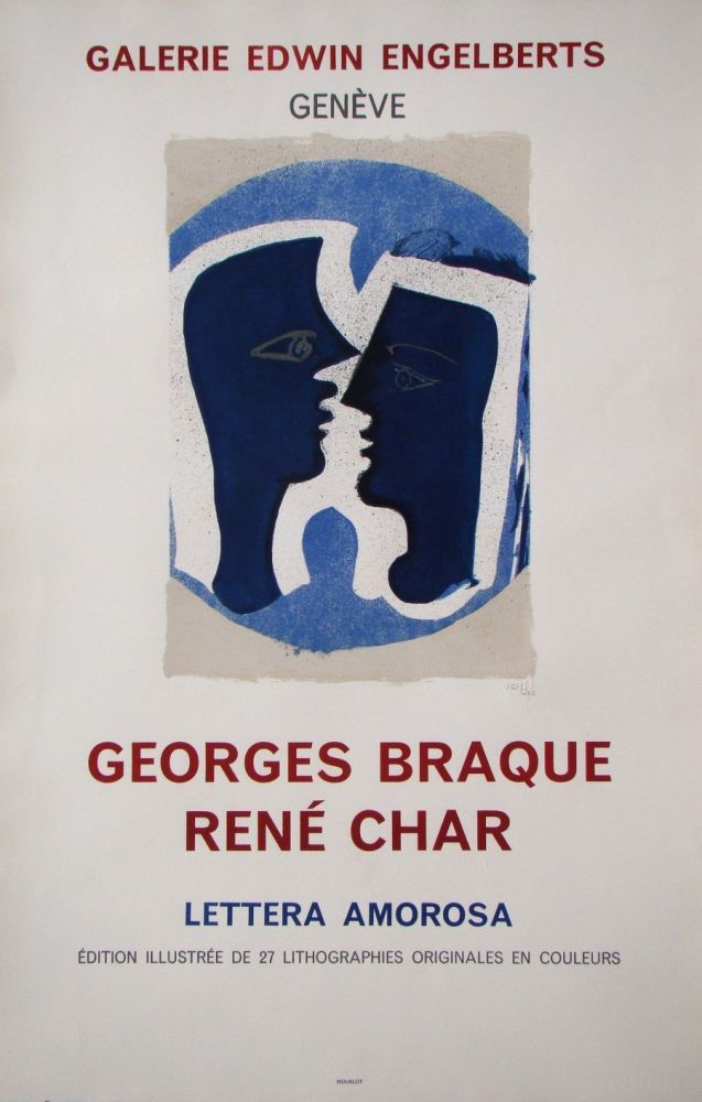 リトグラフ Braque - Le Couple - Lettera Amorosa