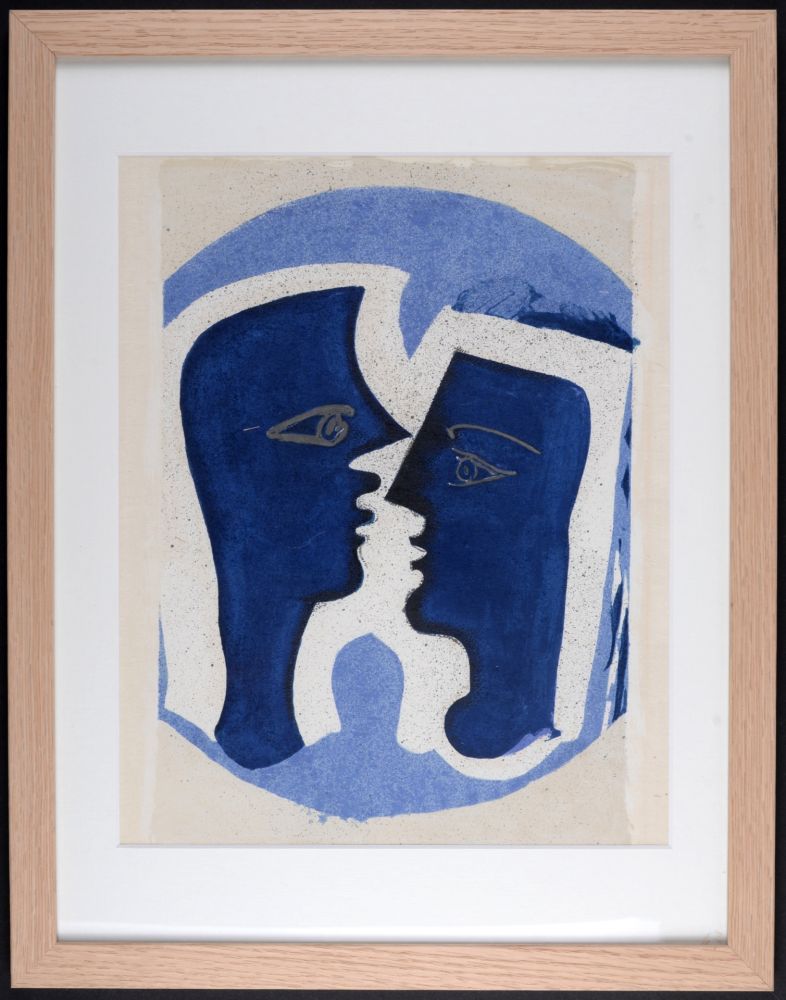 技術的なありません Braque - Le Couple, 1963 - Framed