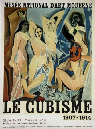 リトグラフ Picasso - Le Cubisme  , D'apres Les Demoiselles D'Avignon