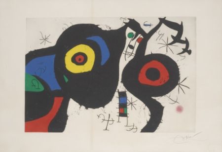 エッチングと　アクチアント Miró - Le Deux amis