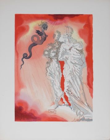 リトグラフ Dali - Le Diable noir