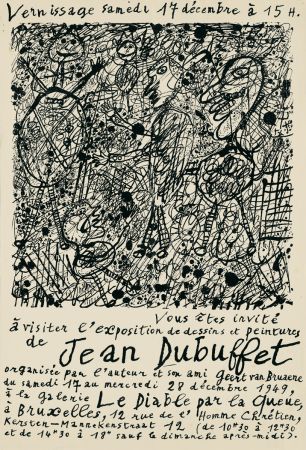 リトグラフ Dubuffet - Le Diable par la queue