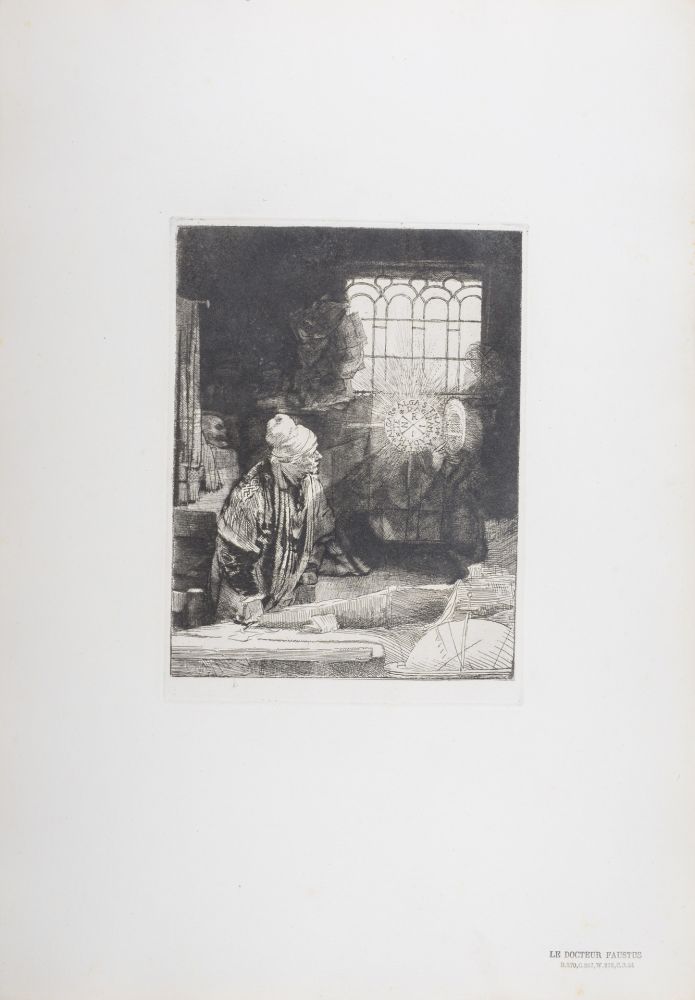 輪転グラビア印刷 Rembrandt - Le Docteur Faustus