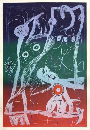 リトグラフ Miró - Le délire du couturier