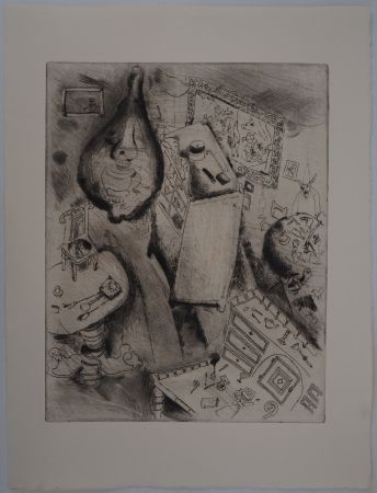 彫版 Chagall - Le désordre (La chambre de Pliouchkine)