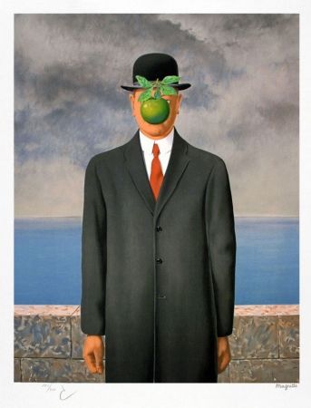 リトグラフ Magritte - Le fils de l'homme