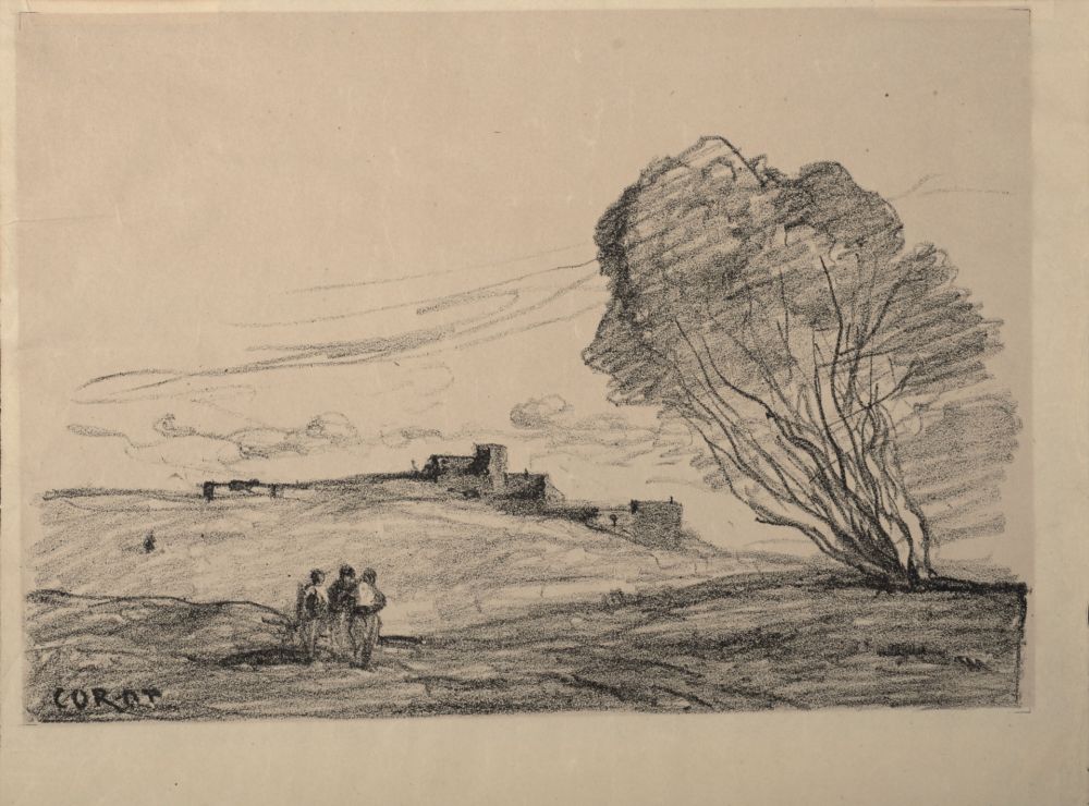 リトグラフ Corot - Le Fort détaché, 1874