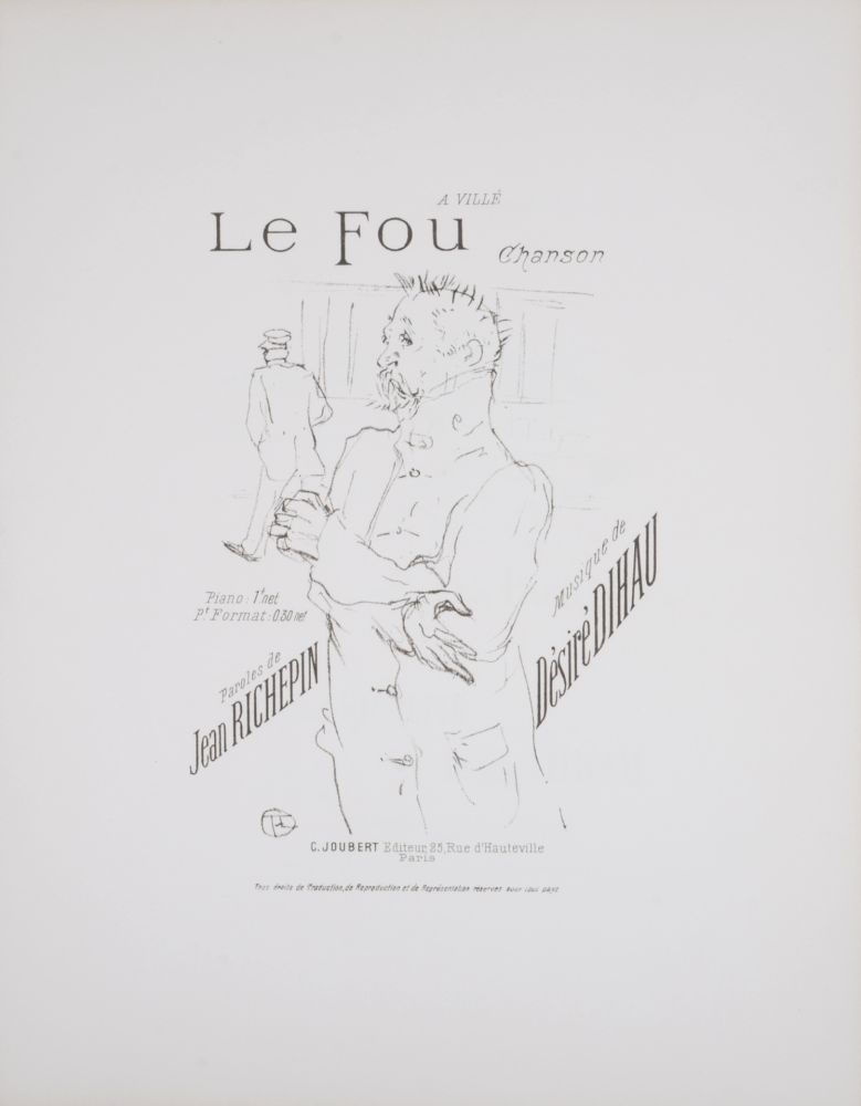 リトグラフ Toulouse-Lautrec - Le Fou, 1895