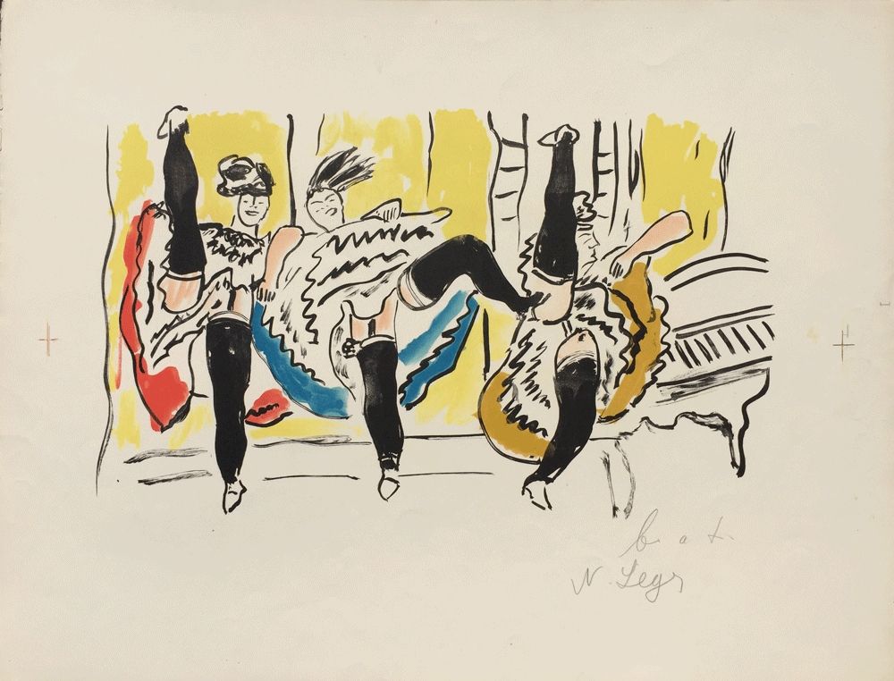 リトグラフ Leger - Le French Cancan – La Ville Series