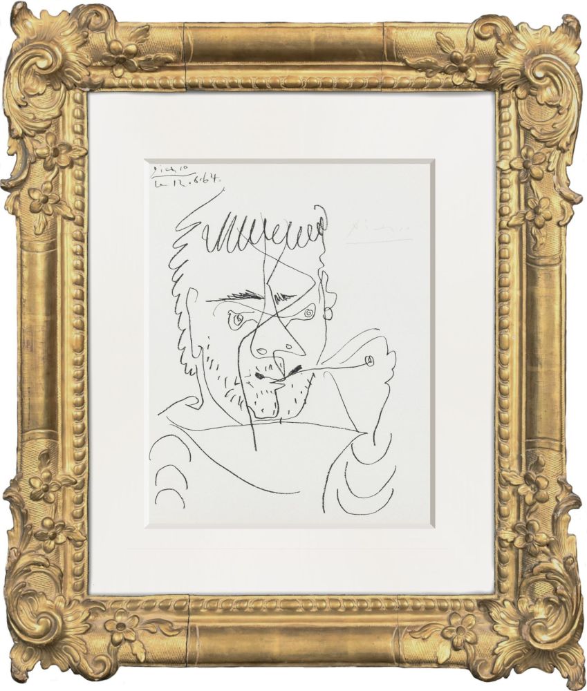 リトグラフ Picasso - Le Fumeur, Hommage à Henry-Daniel Kahnweiler