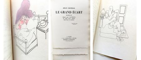 挿絵入り本 Cocteau - LE GRAND ÉCART. Roman illustré par l'auteur de vingt deux dessins dont onze en couleurs.