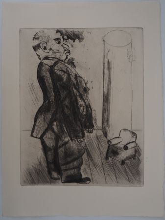 彫版 Chagall - Le géant et le petit fauteuil ( Sobakevitch près du fauteuil)