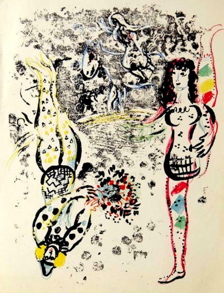 リトグラフ Chagall - Le Jeu des Acrobates