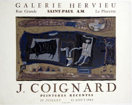 リトグラフ Coignard - Le Laboureur Galerie Hervieu Saint Paul