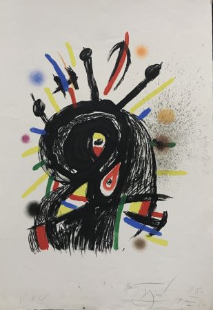 リトグラフ Miró - Le Lanceur de Couteaux