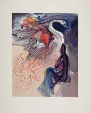 木版 Dali - Le langage de l'oiseau, 1963