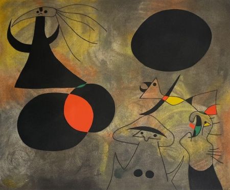 ステンシル Miró - Le lever du soleil (Constellations) 