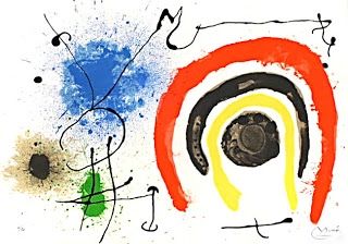 リトグラフ Miró - Le lezard aux plumes d'or
