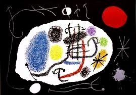 リトグラフ Miró - Le lezard aux plumes d'or 