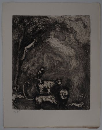 彫版 Chagall - Le lion s'en allant en guerre