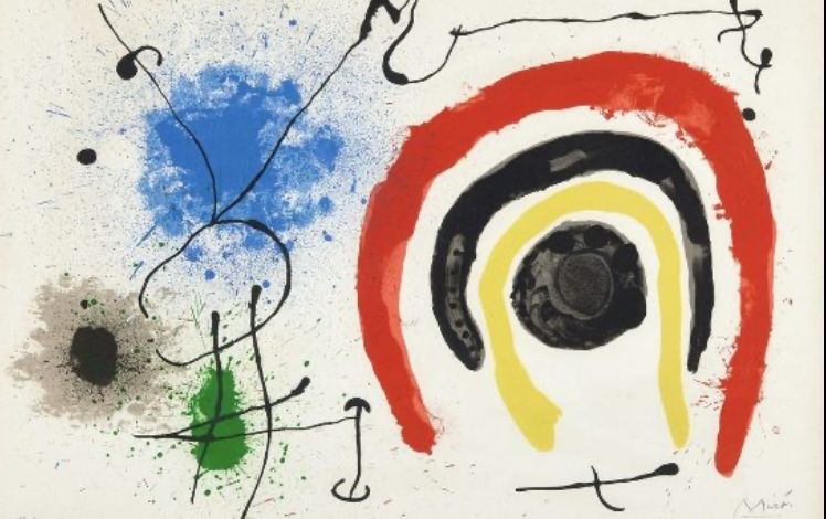 リトグラフ Miró - Le lézard aux plumes d'or