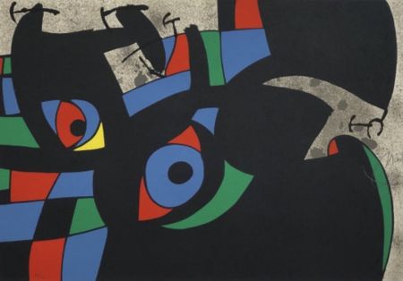 リトグラフ Miró - Le Lézard aux plumes d'or