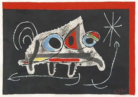 リトグラフ Miró - Le Lézard aux Plumes d'Or cover