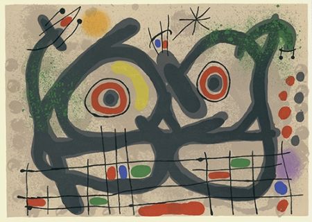リトグラフ Miró - Le lézard aux plumes d'or I