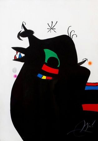 エッチングと　アクチアント Miró - Le Marechal des Logis (The Sergeant)