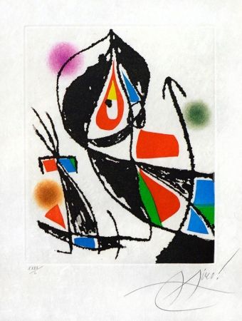 エッチングと　アクチアント Miró - Le Marteau Sans Maitre XXI (The Hammer Without a Master XXI), 1976