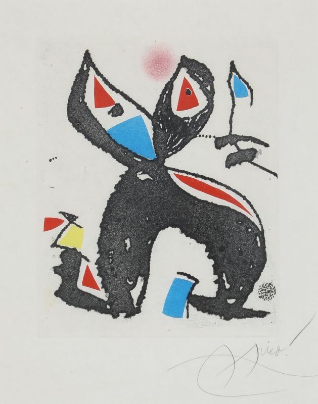 エッチングと　アクチアント Miró - Le marteau sans maître 