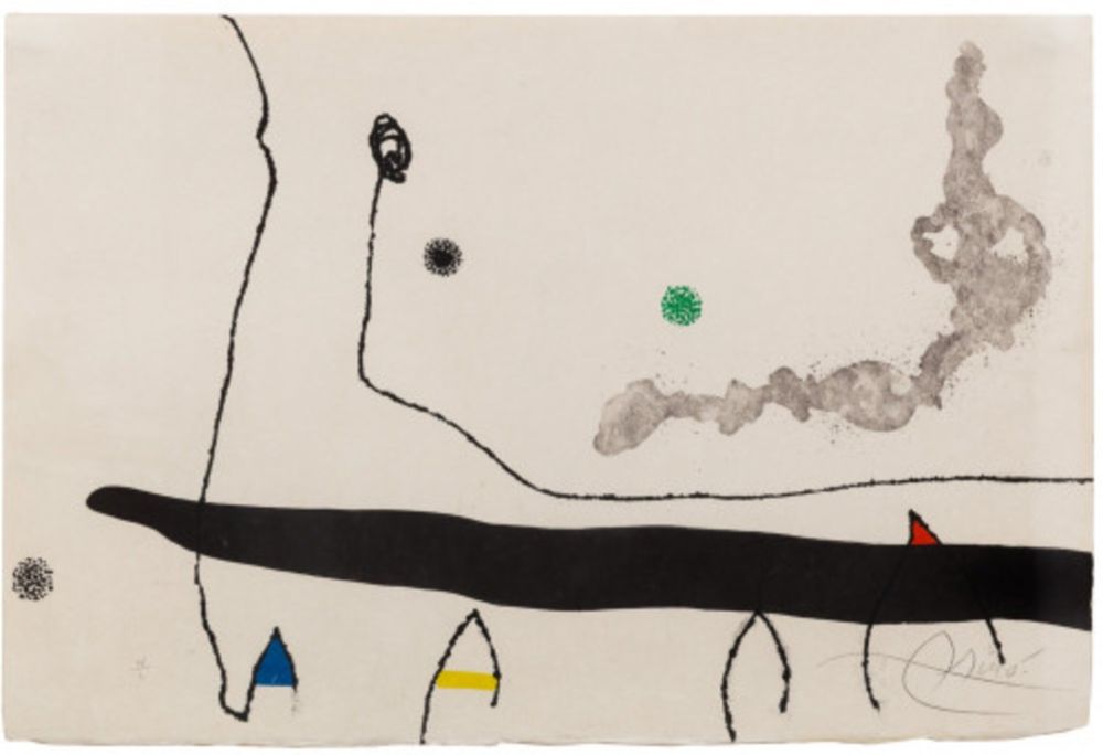 エッチングと　アクチアント Miró - Le Marteau sans maître: one plate