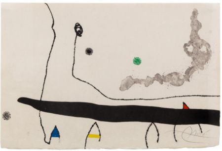 エッチングと　アクチアント Miró - Le Marteau sans maître: one plate