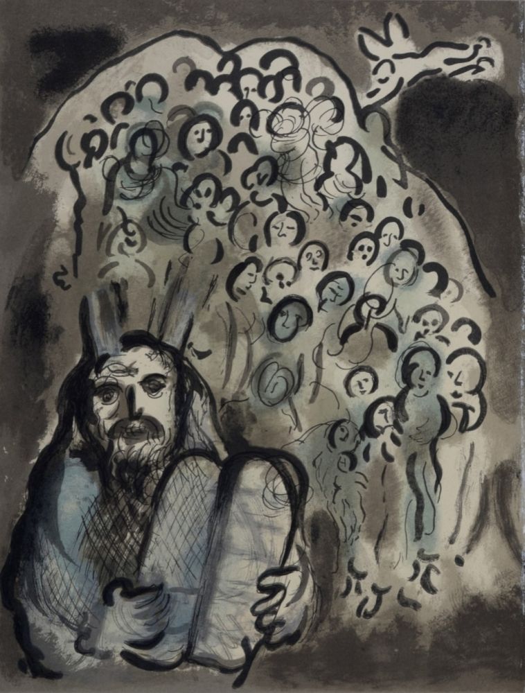 リトグラフ Chagall - Le message biblique