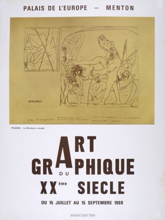 オフセット Picasso (After) - Le Minautore aveugle - Art Graphique du XXème siècle, 1969