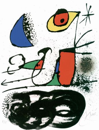 リトグラフ Miró - Le Monde de l'art n'est pas le monde du pardon