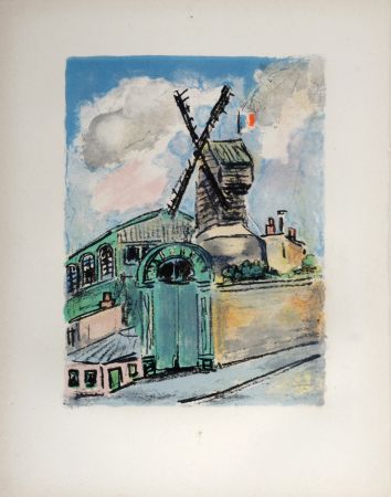 リトグラフ Van Dongen - Le Moulin de la Galette avant 1914, 1949