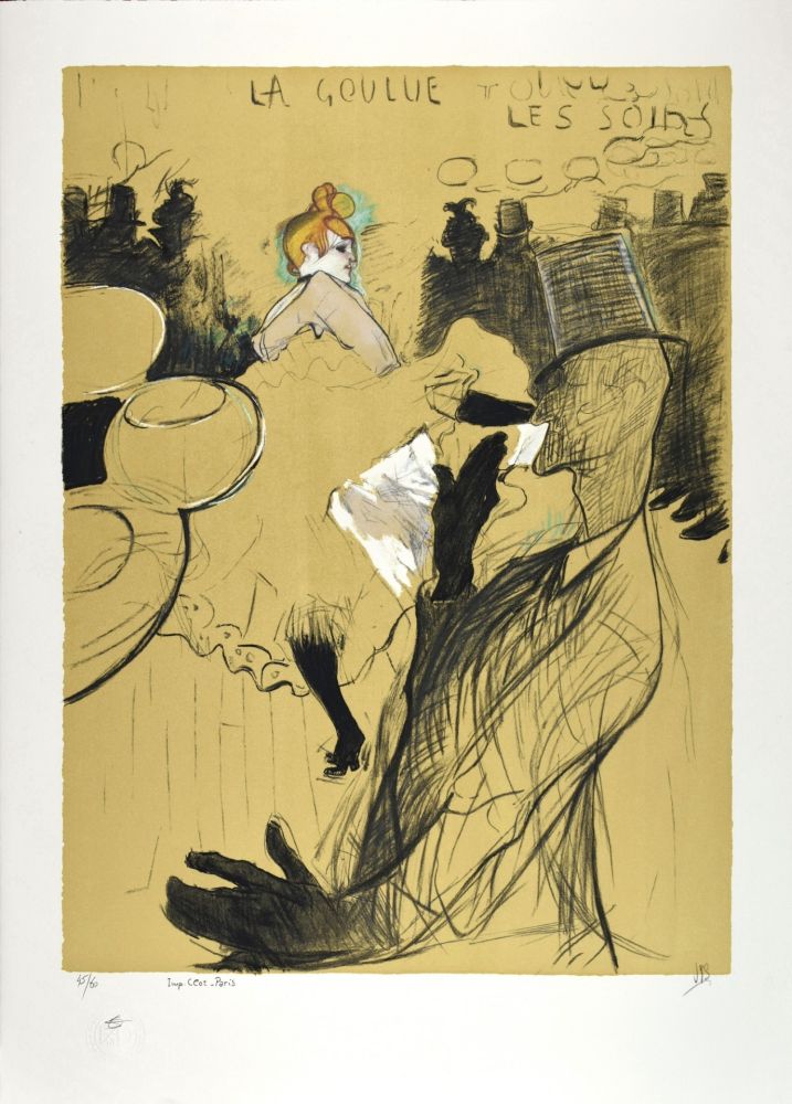 リトグラフ Toulouse-Lautrec - LE MOULIN ROUGE : La Goulue & Valentin le désossé, 1891