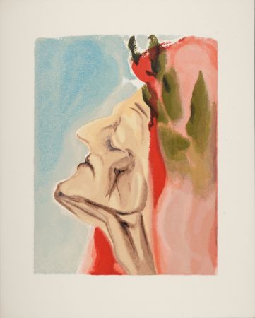 木版 Dali - Le Nouveau Doute de Dante, 1963