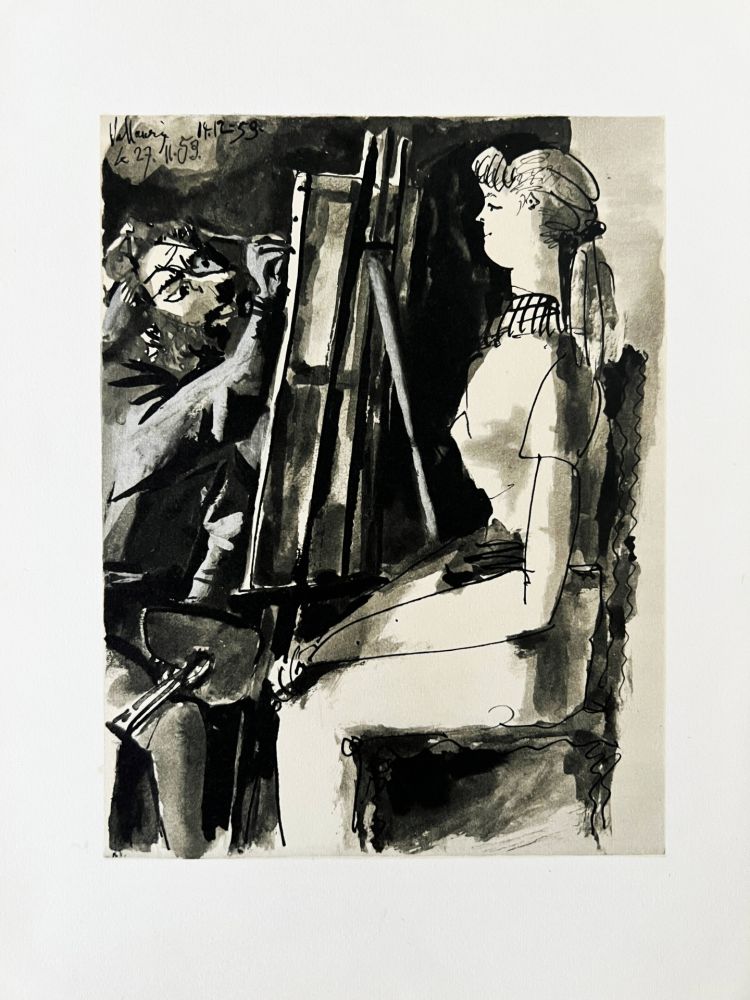 リトグラフ Picasso - Le Peintre et son Modèle I
