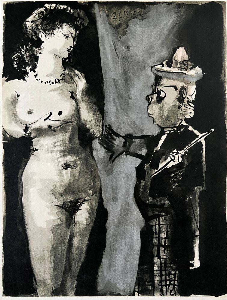 リトグラフ Picasso - Le Peintre et son Modèle II