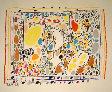 リトグラフ Picasso - Le picador II