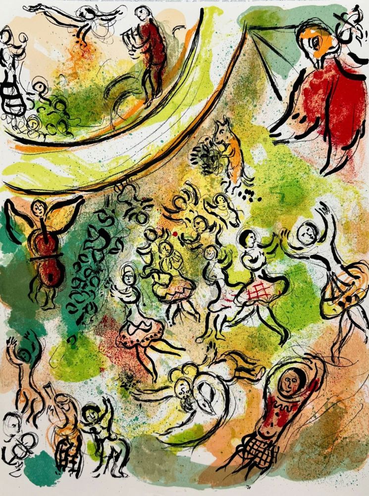 リトグラフ Chagall - Le Plafond de l'Opéra de Paris